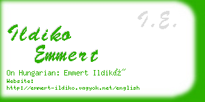 ildiko emmert business card